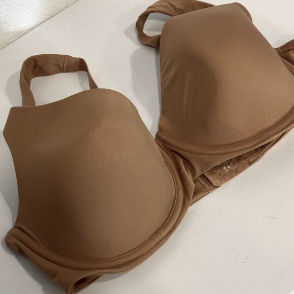 Ambrielle Bra Size 38C Underwire Soft Molded Cups Dark Tan Full Coverage 75733-6 - Picture 4 of 8